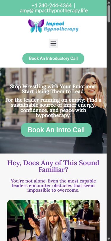 Mobilne doświadczenie Impact Hypnotherapy